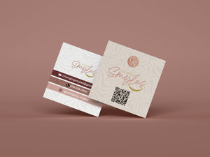 Social Square Business Card Design + Print