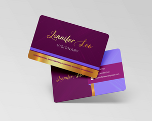 Rounded Business Card Design + Print